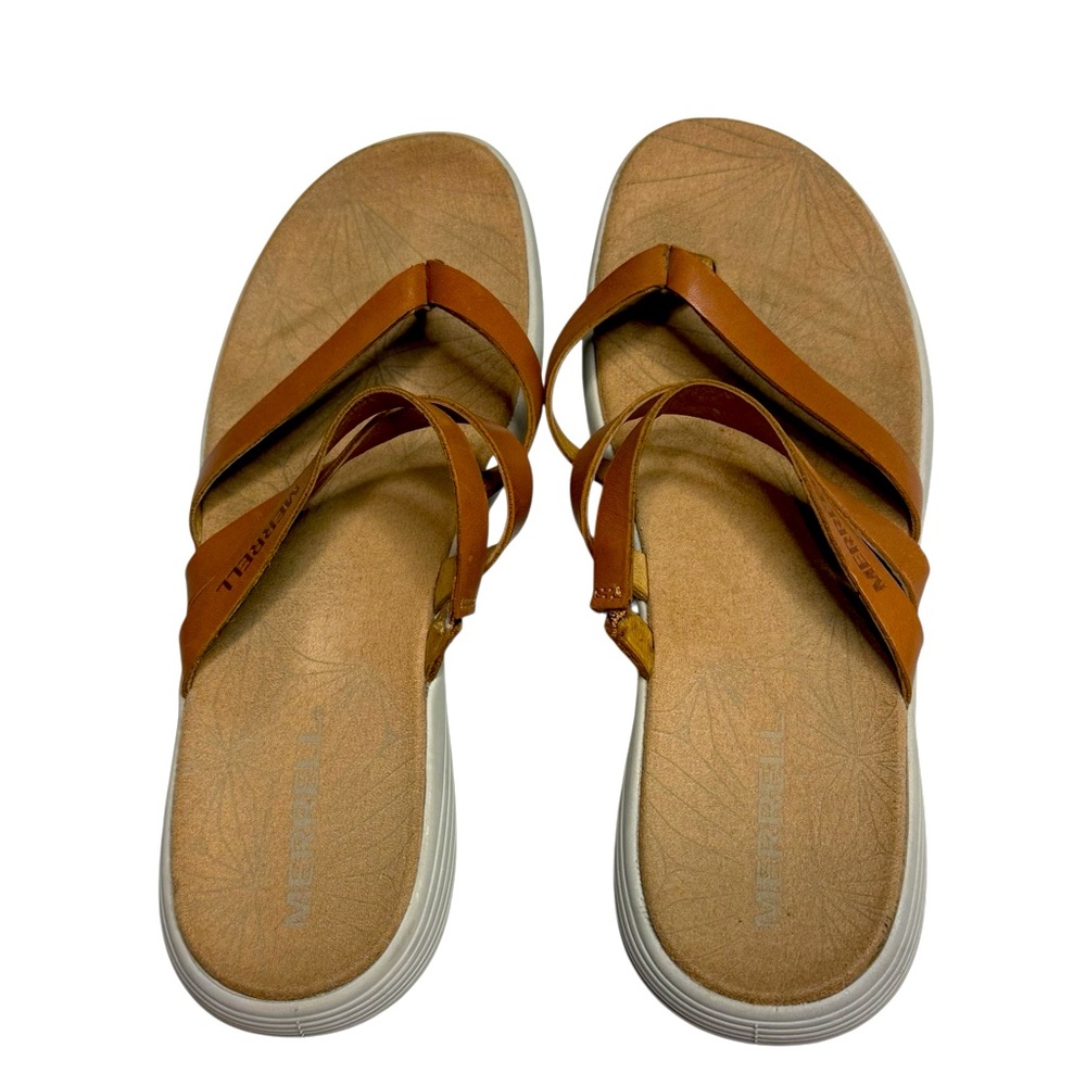Merrell Women’s Duskair Seaway Post straps Sandal‎ in Natural Tan size 8 - Picture 11 of 12
